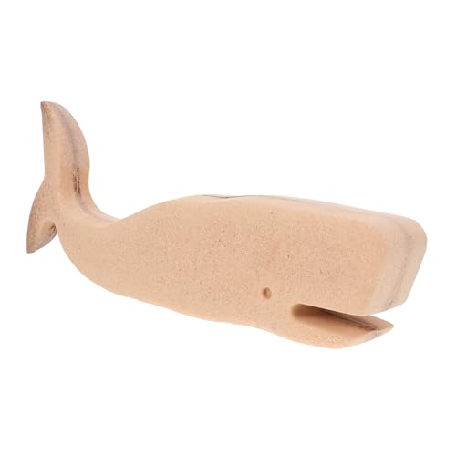 Homoyoyo Holz Walornament DIY zum Bemalen Unfertige Walfigur aus Glattem Holz für Einzigartiges Wohnaccessoire Schlafzimmer Wohnzimmer Dekoration von Homoyoyo