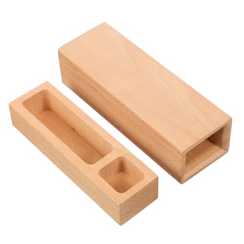 Homoyoyo Holzbox Für Stempel Zahlenstempel Organizer Quadratische Aufbewahrungshüllen Mit Schiebedeckel Für Anstecker Kleine Schmuckperlen Bastelbedarf von Homoyoyo