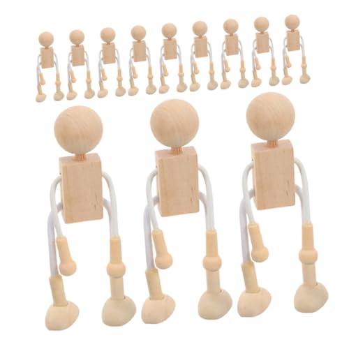 Homoyoyo Holzfiguren zum Bemalen Unbemalte Holzpuppen für DIY Kunsthandwerk Kinderfreundliche Holzfiguren zum Basteln und Dekorieren für Kreative Projekte und Deko Ideen Homoyoyo Holzfiguren zum Bemalen Unbemalte Holzpuppen für DIY Kunsthandwerk Kinderfreundliche Holzfiguren zum Basteln und Dekorieren für Kreative Projekte und Deko Ideen von Homoyoyo
