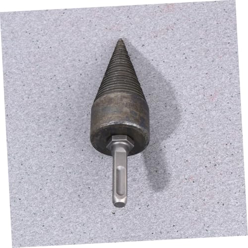 Homoyoyo Holzspaltbohrer Langlebiger Stahl Anti rutsch Design Effizienter Brennholzspalter für Elektrodrehmaschinen Einfacher Einbau für Holzspalten zu Hause und Werkstattgebrauch von Homoyoyo