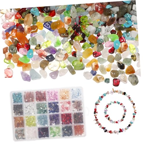 Homoyoyo Irreguläre Steinperlen Fächer Naturstein DIY Bastelperlen für Armbänder Ohrringe und Hochwertige Unregelmäßige Chips Perlen und Farbecht von Homoyoyo