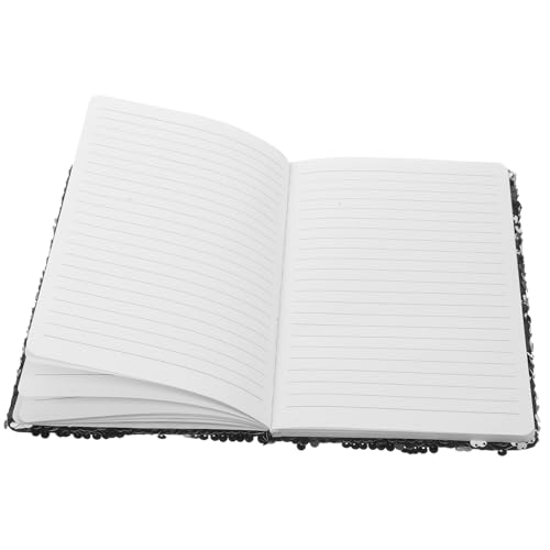 Homoyoyo Jahresplaner Notizbuch mit Fischschuppen Design Hochwertiges Schreibpapier Tagesplaner Notizblock für Büro und Zuhause Leicht zu Blättern Schwarzes und Weißes Cover für Planung und von Homoyoyo