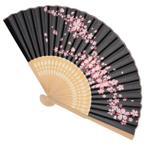 Homoyoyo Japanischer Faltfächer mit Kirschblüten-motiv Leichter Damen-handfächer aus Seidenstoff Bequem zu Halten als Hochzeitsdekoration Party-accessoire und Foto-requisite Homoyoyo Japanischer Faltfächer mit Kirschblüten-motiv Leichter Damen-handfächer aus Seidenstoff Bequem zu Halten als Hochzeitsdekoration Party-accessoire und Foto-requisite von Homoyoyo
