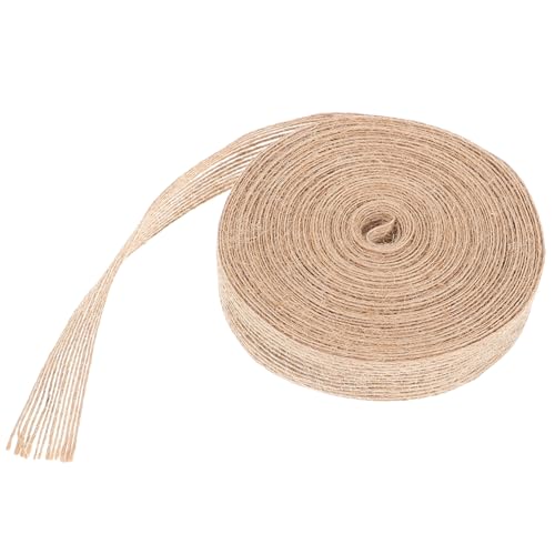 Homoyoyo Juteband Breit Handcraft Burlap Ribbon DIY Geschenkband für Hochzeit Party Dekoration Schleifenband Naturfaser Geschenkverpackung Bouquet Weinflaschen Deko von Homoyoyo