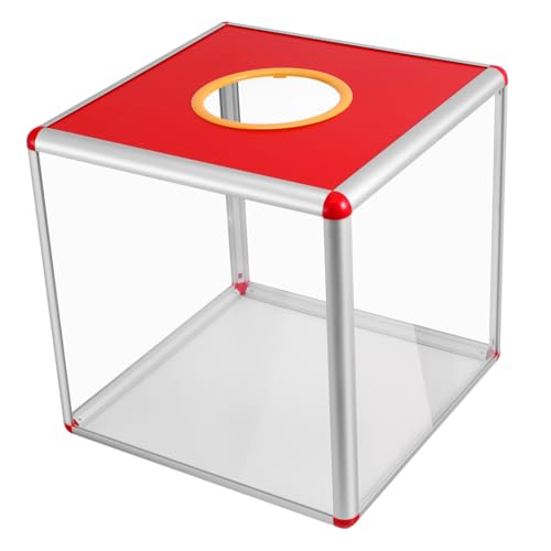 Homoyoyo Kasten Tombola-Preisbox winzig Kästchen zeichnen Gewinnspielboxen Anregung verlosen Wahlurne Spendenbox Kartenbehälter Lotteriefall Inhaber von Lottoscheinen Aluminiumlegierung von Homoyoyo