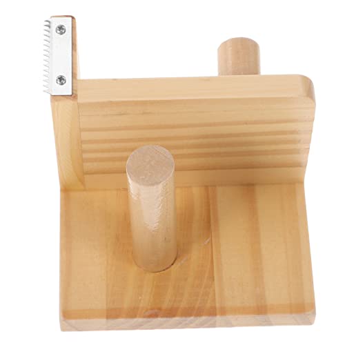 Homoyoyo Klebebandspender aus Holz mit Praktischem Cutter Kompakter Tape Dispenser für Büro und Zuhause Klebeband Abroller für Sticker Washi Tape und Geschenkband Design von Homoyoyo
