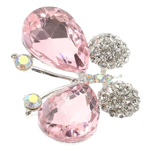 Homoyoyo Kleiderverzierungen Applikationen aus Strass dekorativer Kleideraufnäher Kleidungsstück Dekore applizierte Dekore Strass-Klebeapplikation Edelsteine Kristall Rosa von Homoyoyo