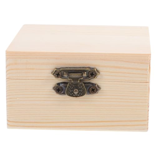 Homoyoyo Kleine Hölzerne Bastelschachtel Für DIY Malerei Quadratschmuck Box Mit Deckel Für Halskettenring Dekorative Aufbewahrungstruhe Für Schmuck Kensionen Und Ideal Zum Homoyoyo Kleine Hölzerne Bastelschachtel Für DIY Malerei Quadratschmuck Box Mit Deckel Für Halskettenring Dekorative Aufbewahrungstruhe Für Schmuck Kensionen Und Ideal Zum von Homoyoyo