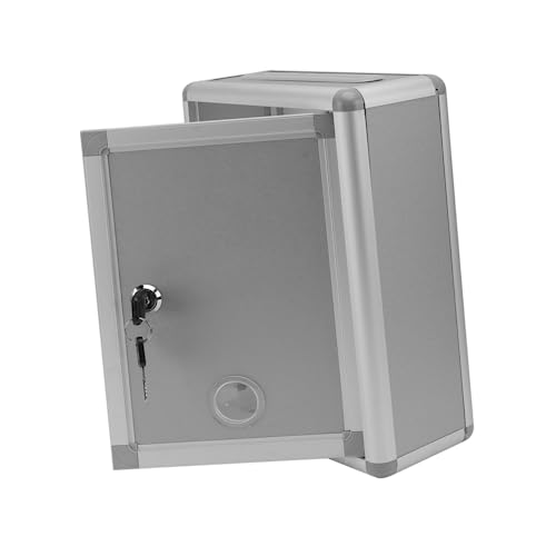 Homoyoyo Kleine Vorschlagsbox aus Aluminiumlegierung mit Schloss Wandhängender Briefkasten für Schlüssel Post und Spenden Kreative Leichte und Sichere Aufbewahrungsbox für Zuhause und Büro Homoyoyo Kleine Vorschlagsbox aus Aluminiumlegierung mit Schloss Wandhängender Briefkasten für Schlüssel Post und Spenden Kreative Leichte und Sichere Aufbewahrungsbox für Zuhause und Büro von Homoyoyo