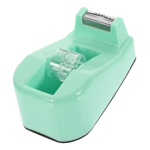 Homoyoyo Kleiner Desktop Klebeband Abroller Helles Grün Glatte Kanten Praktischer Tape Dispenser für Büro und Zuhause Leichter und Kompakter Schreibtisch Organizer Niedliches Design von Homoyoyo