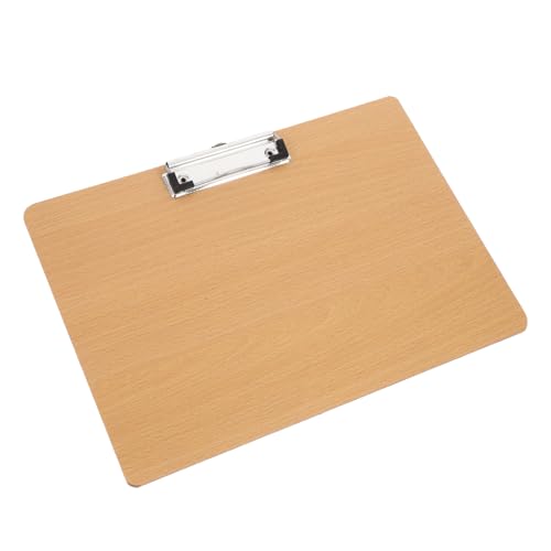 Homoyoyo Klemmbrett Holzboard mit Metallclip Stabile Schreibunterlage Glatte Oberfläche Langlebiges Zeichentablett Horizontaler Zeichenbrett Ordner für Büro und Schule Homoyoyo Klemmbrett Holzboard mit Metallclip Stabile Schreibunterlage Glatte Oberfläche Langlebiges Zeichentablett Horizontaler Zeichenbrett Ordner für Büro und Schule von Homoyoyo