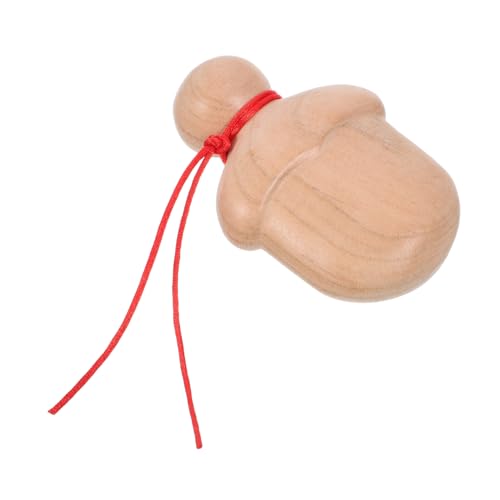 Homoyoyo Kompakte Holzspielzeug Dekoration für Rollenspiele Naturbelassene Holzfigur für Cosplay und Partys Leicht und Tragbar mit Seil Mittelgröße von Homoyoyo