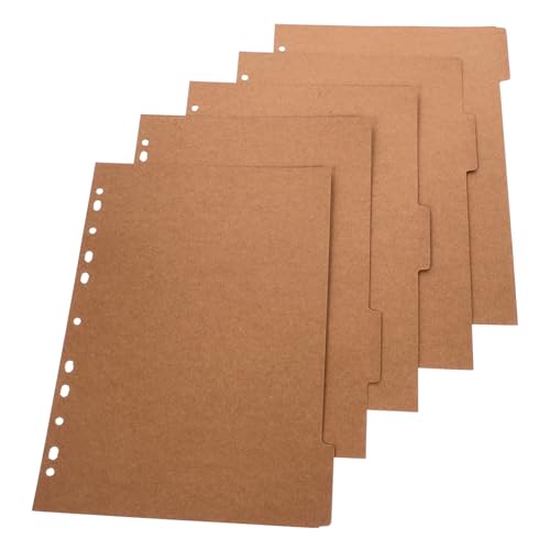 Homoyoyo Kraftpapier Trennblätter Indexseiten für Ringordner Notizbuch Marker Seitenmarker für Journal Planer Dokumentenorganisation Homoyoyo Kraftpapier Trennblätter Indexseiten für Ringordner Notizbuch Marker Seitenmarker für Journal Planer Dokumentenorganisation von Homoyoyo
