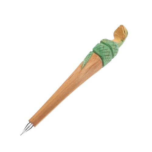 Homoyoyo Kreative Handgeschnitzte Schlangen Kugelschreiber Ergonomischer Gelstift Einzigartiges Design für Büro Schule und Holz Schreibwaren als für von Homoyoyo