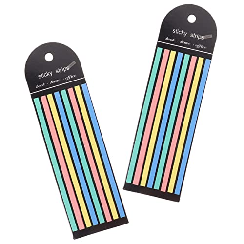 Homoyoyo Kreative Lesezeichen aus Bunten Haftstreifen Selbstklebend für Schule und Büro Bücher Praktische Index Tabs Pastellfarben Erleichtern Markieren von Textstellen und Wichtigen von Homoyoyo