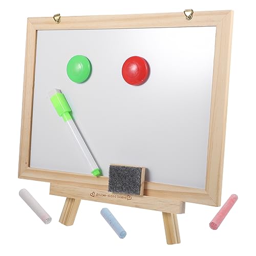 Homoyoyo Kreidetafel für Kinder Doppelseitiges Whiteboard Freistehende Holz Staffelei Magnettafel mit Dreibein Lernhilfe für Zuhause und Klassenzimmer Homoyoyo Kreidetafel für Kinder Doppelseitiges Whiteboard Freistehende Holz Staffelei Magnettafel mit Dreibein Lernhilfe für Zuhause und Klassenzimmer von Homoyoyo