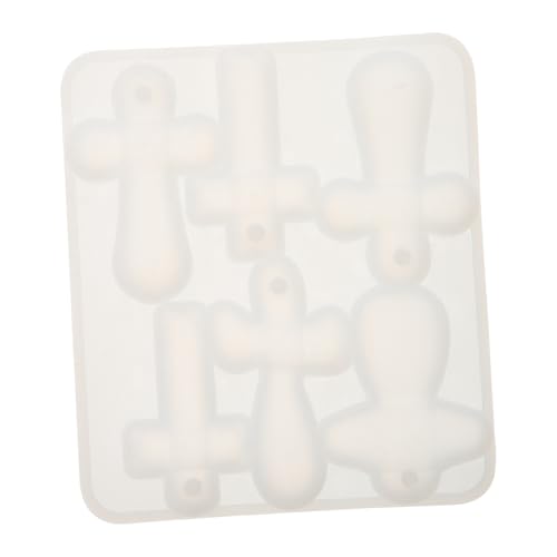 Homoyoyo Kreuzform epoxidharz bastelset Cross Siliconform DIY -handgefertigter Kristall -Epoxy -Anhänger Silikonformen für Schmuck Form in Form eines Kreuzanhängers Kieselgel Weiß von Homoyoyo