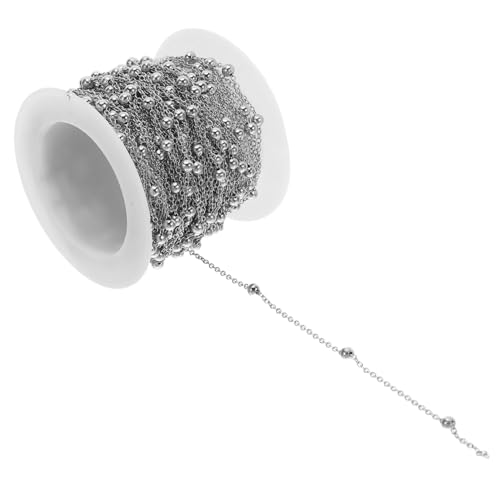 Homoyoyo Kugelkette Drahtstärke Roll Diy Schmuckzubehör Perlenkette für Armband Halskette Langlebig Rostfrei Vielseitig Einsetzbar Homoyoyo Kugelkette Drahtstärke Roll Diy Schmuckzubehör Perlenkette für Armband Halskette Langlebig Rostfrei Vielseitig Einsetzbar von Homoyoyo