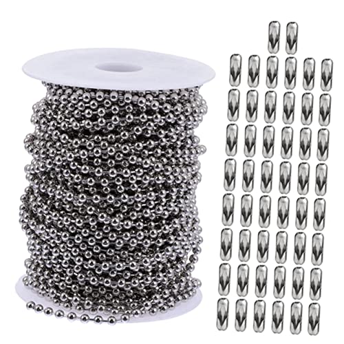 Homoyoyo Kugelkette mit Verschlüssen Rostfrei Verstellbar Langlebig Geeignet für Schmuckherstellung Deckenventilator Zugkette DIY Verlängerung Homoyoyo Kugelkette mit Verschlüssen Rostfrei Verstellbar Langlebig Geeignet für Schmuckherstellung Deckenventilator Zugkette DIY Verlängerung von Homoyoyo