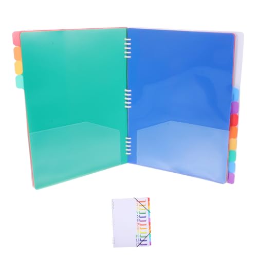 Homoyoyo Kunststoff Fächermappe Lagig Spiralordner Dokumenten Organizer Weiß Langlebig Leicht Großer Stauraum für Büro Schule Zuhause Vielseitiger Aktenordner für Rechnungen Belege von Homoyoyo