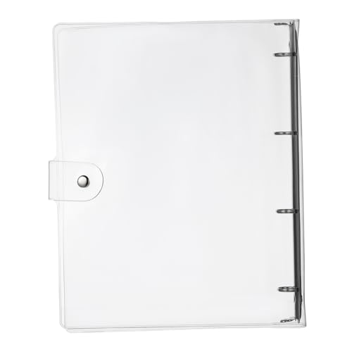 Homoyoyo Kunststoff Notizbuch Hülle Transparent Langlebige Binder Schutzhülle mit Mechanik Klarer Schreibwaren Organizer für Schule und Büro Ringbuch Cover von Homoyoyo