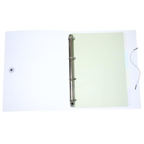 Homoyoyo Kunststoff Ordner mit Elastischem Verschluss Langlebige Mappe für Lose Büro und Schule Transparentes Binder Cover für Notizbücher und Dokumente Praktische Aufbewahrung von Homoyoyo