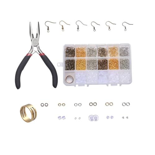 Homoyoyo Kupfer Ohrhaken DIY Schmuckzubehör Teilig mit Ohrverschluss und Zange Langlebiges Material Transparent Aufbewahrt zum Ohrringe Selber Machen für Damen und Bastler Homoyoyo Kupfer Ohrhaken DIY Schmuckzubehör Teilig mit Ohrverschluss und Zange Langlebiges Material Transparent Aufbewahrt zum Ohrringe Selber Machen für Damen und Bastler von Homoyoyo