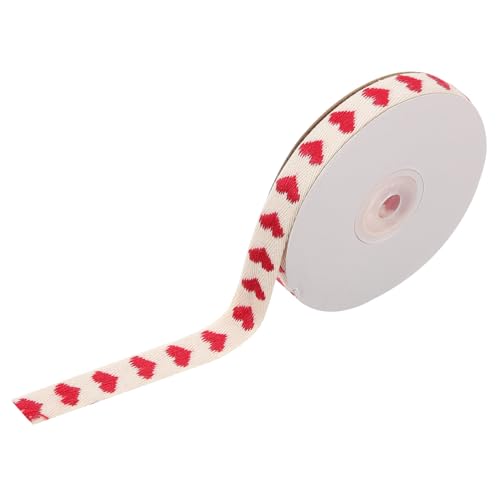 Homoyoyo Love Stickgürtel Bänder Zum Basteln Bänder Zum Verpacken Von Herzen Herz Bedrucktes Band Geschenkband Zuschneidbares Bastelband Herz Geprägtes Band Schleifenband Polyester von Homoyoyo