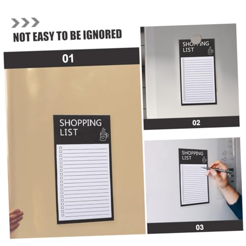 Homoyoyo Magnetischer Einkaufszettel Notizblock für Kühlschrank Vollflächiger Magnet Rückseite Reißfester Papierblock Modernes Design für Notizen Memos und To Do Listen Zuhause und Büro von Homoyoyo