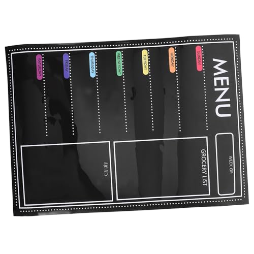Homoyoyo Magnetischer Notizblock Essenstafel Mehrzweck-Menütafel Menütafel-Kühlschrankmagnet Wöchentliche Abendkarte wöchentliche Menüverpflegung Lebensmittelmenü für die Küche das Haustier von Homoyoyo