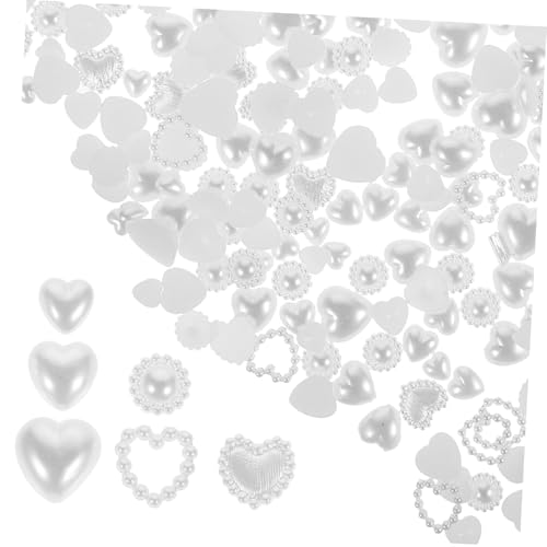 Homoyoyo Manicure Nail Charms Weißes Herz Perlen Nail Art Dekorationen Klein DIY Nagel Schmuck Nageldesign Zubehör für Frauen Homoyoyo Manicure Nail Charms Weißes Herz Perlen Nail Art Dekorationen Klein DIY Nagel Schmuck Nageldesign Zubehör für Frauen von Homoyoyo