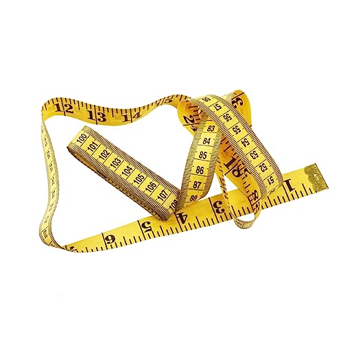 Homoyoyo Maßband maßschneidern nähen fluoreszierend Körpermaßband flexibel metrisches Maßband maßkrug messband Maßband für DIY Maßband für Stoffmessung maßgeschneidertes Messlineal Yellow von Homoyoyo