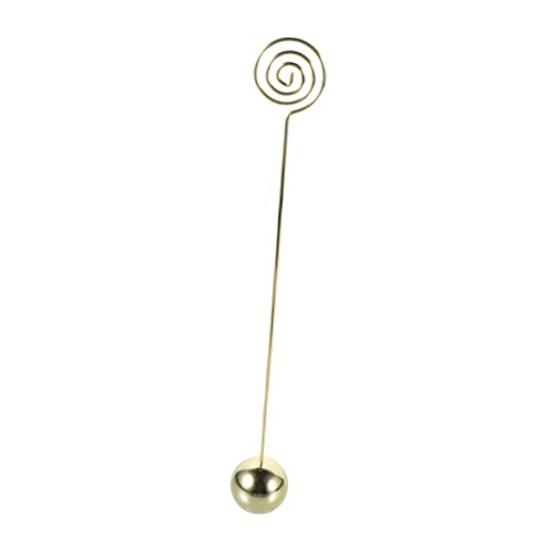 Homoyoyo Memo Clip Halter für Tischnummern Praktischer Notizenständer für Restaurant Büro und Dekoration Goldfarbener Tischdeko Organizer für Fotos und Karten von Homoyoyo