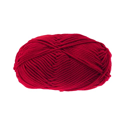 Homoyoyo Milch-Baumwoll-Garn Garne zum Häkelstricken Herstellung Strickwolle doppelt gestrickte Wolle Baumwollgarn zum Häkeln klobig Garn rot Baumwolle Baumwollgarn zum Stricken Strickgarn Homoyoyo Milch-Baumwoll-Garn Garne zum Häkelstricken Herstellung Strickwolle doppelt gestrickte Wolle Baumwollgarn zum Häkeln klobig Garn rot Baumwolle Baumwollgarn zum Stricken Strickgarn von Homoyoyo