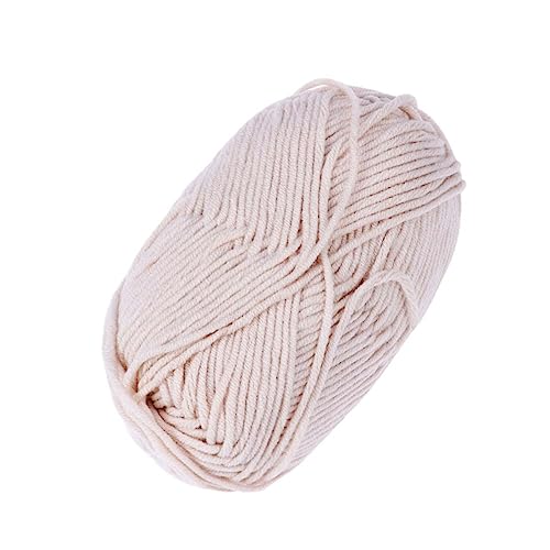 Homoyoyo Milch-Baumwoll-Garn Häkelgarn Baumwolle Weiß Wollgarn häkeln Baumwollgarn zum Häkeln Schal Hüte Stoff textilgarn knitting wool DIY-Garn Strickgarn Baumwollgarn zum Stricken von Homoyoyo