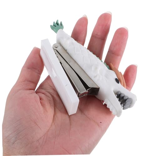 Homoyoyo Mini Dragon Heftgerät Tragbarer Cartoon Hefter aus für Bürobedarf Niedliches Design für Schüler und Zuhause für Dokumente und Bücher von Homoyoyo