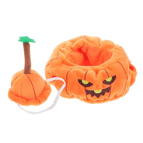 Homoyoyo Mini-Kleidung Halloween Kürbis-Design Puppenmütze Süße Einfache Basteln Austauschbare Kleine Puppenkleidung Dekorative Miniatur-Kleidung Süße Puppenhut von Homoyoyo