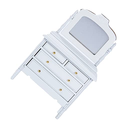 Homoyoyo Mini Kommode Für Puppenhaus - Schubladenschrank Aus Holz in Weiß - Ideal Zur Dekoration Von Miniaturwelten Und Perfekter Kleiner Ankleideschrank Für Homoyoyo Mini Kommode Für Puppenhaus - Schubladenschrank Aus Holz in Weiß - Ideal Zur Dekoration Von Miniaturwelten Und Perfekter Kleiner Ankleideschrank Für von Homoyoyo