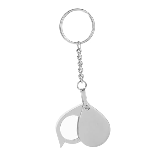 Homoyoyo Mini Lupe für Faltbare Vergrößerungsbrille mit Schlüsselanhänger Leselupe für Reisen und Täglichen Gebrauch Klarer Blick Kleine Objekte von Homoyoyo