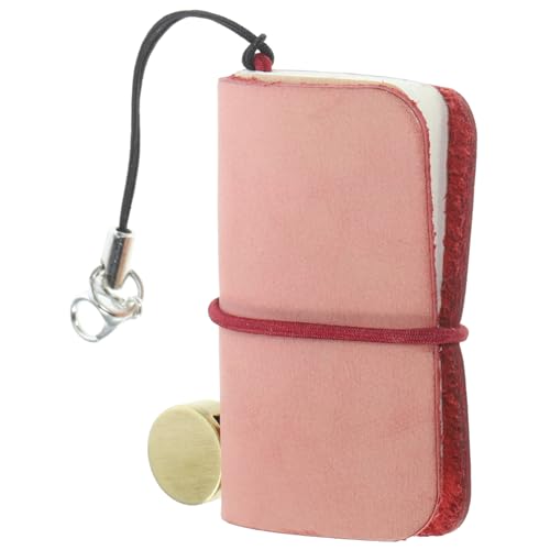 Homoyoyo Mini Notizbuch aus Hochwertigem PU für Büroangestellte und Studenten für Home Office Kompaktes Design Mattweinem Weinrot von Homoyoyo