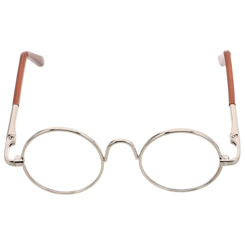 Homoyoyo Mini-Puppenbrille Runde Brille DIY-Anziehzubehör Für Puppen Süße Brillen-Requisiten Für Puppenhaus- Fotografie Basteln von Homoyoyo
