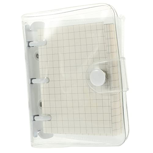 Homoyoyo Mini Ringbuch Notizbuch Transparent Kompakt Leicht Tragbar Loseblatt Notizheft für Schüler und Alltag Handliches Notizblock Scrapbook Organizer von Homoyoyo