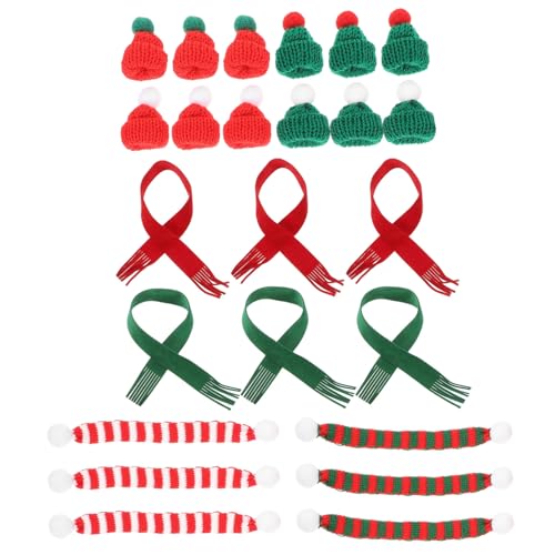 Homoyoyo Mini Weihnachtsmütze und Schal Teilig Verschleißfeste Niedliche Miniaturschals für Flaschendeko und Puppen Vielseitige Weihnachtsdeko für Gemütliche Festtagsatmosphäre Homoyoyo Mini Weihnachtsmütze und Schal Teilig Verschleißfeste Niedliche Miniaturschals für Flaschendeko und Puppen Vielseitige Weihnachtsdeko für Gemütliche Festtagsatmosphäre von Homoyoyo