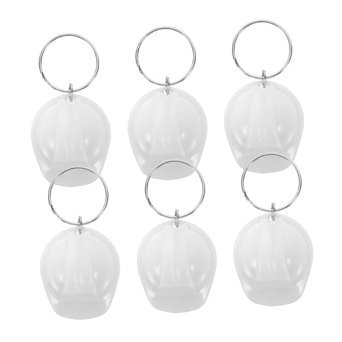 Homoyoyo Miniatur-Bauhelm Schlüsselanhänger Set – 6 Stück Weißer Bauhut Als Originelles Zubehör Für Bau-Motto Geburtstagspartys Lkw Fans Und Geschenkideen Homoyoyo Miniatur-Bauhelm Schlüsselanhänger Set – 6 Stück Weißer Bauhut Als Originelles Zubehör Für Bau-Motto Geburtstagspartys Lkw Fans Und Geschenkideen von Homoyoyo