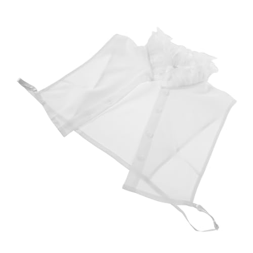 Homoyoyo Modischer, Abnehmbarer Rüschenkragen Für Damen, Kunstkragen, Hemdeinsatz, Ideal Für Verschiedene Anlässe, Elegantes Weiß Zum Aufwerten Von Outfits Homoyoyo Modischer, Abnehmbarer Rüschenkragen Für Damen, Kunstkragen, Hemdeinsatz, Ideal Für Verschiedene Anlässe, Elegantes Weiß Zum Aufwerten Von Outfits von Homoyoyo