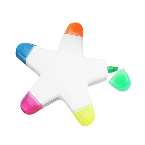Homoyoyo Multifarbiger Fluoreszierender Marker Tragbarer Graffiti Stift für Präzise Notizen für Schule Büro und Kreatives Arbeiten von Homoyoyo
