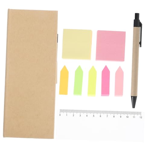 Homoyoyo Multifunktionale Memo Box mit Farbigen Selbstklebenden Rechteckigen Haftnotizen Integriertem Lineal Aufbewahrungsbox und Stift für Büro Schule und Tägliche Planung Homoyoyo Multifunktionale Memo Box mit Farbigen Selbstklebenden Rechteckigen Haftnotizen Integriertem Lineal Aufbewahrungsbox und Stift für Büro Schule und Tägliche Planung von Homoyoyo