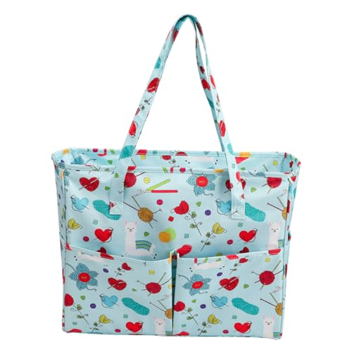 Homoyoyo Multifunktionale Stricktasche aus Oxford Große Kapazität Langlebig und Wiederverwendbar zur Aufbewahrung von Wollgarn und Strickzubehör für Zuhause Büro und Reisen Homoyoyo Multifunktionale Stricktasche aus Oxford Große Kapazität Langlebig und Wiederverwendbar zur Aufbewahrung von Wollgarn und Strickzubehör für Zuhause Büro und Reisen von Homoyoyo