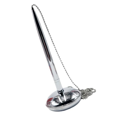 Homoyoyo Multifunktionaler Bankschalter Kugelschreiber mit Kette Eleganter Bürostift für Reibungsloses Schreiben Auffälliges Design Farbbeschichteter Signaturstift für Bank Hotel Empfang Homoyoyo Multifunktionaler Bankschalter Kugelschreiber mit Kette Eleganter Bürostift für Reibungsloses Schreiben Auffälliges Design Farbbeschichteter Signaturstift für Bank Hotel Empfang von Homoyoyo