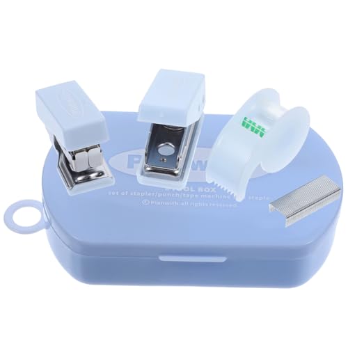 Homoyoyo Multifunktionaler Haushalts Stanzer und Klebebandabroller Tragbare DIY Scrapbooking und Vielseitig für Büro Schule und Zuhause Inklusive Handhefter und Tape Cutter Blau Homoyoyo Multifunktionaler Haushalts Stanzer und Klebebandabroller Tragbare DIY Scrapbooking und Vielseitig für Büro Schule und Zuhause Inklusive Handhefter und Tape Cutter Blau von Homoyoyo